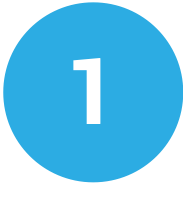 blue circle with a number 1 in the middle.